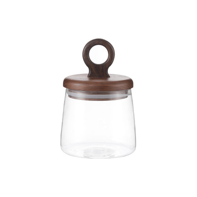 Ring Handle Glass Storage Jars with Airtight Lids