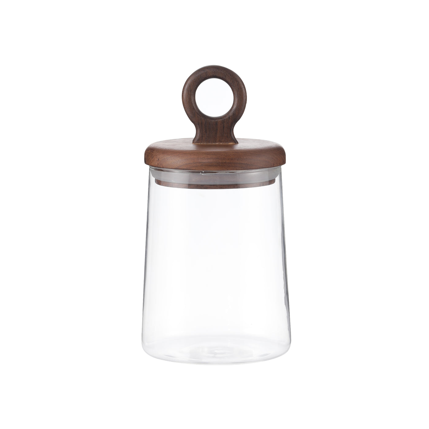 Ring Handle Glass Storage Jars with Airtight Lids