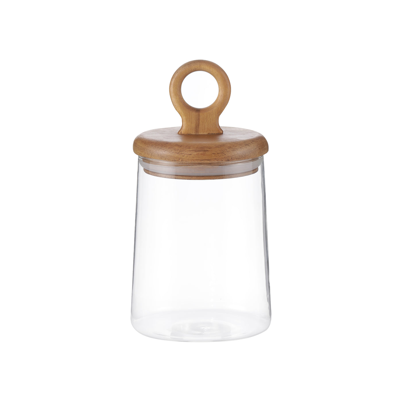 Ring Handle Glass Storage Jars with Airtight Lids