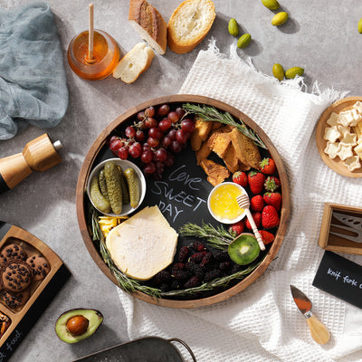 Memo Board Round Serving Tray