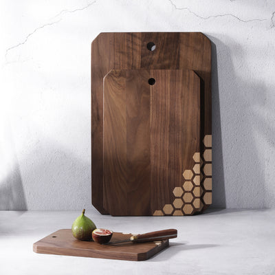 Hex Stars Cutting Board with Handle Hook