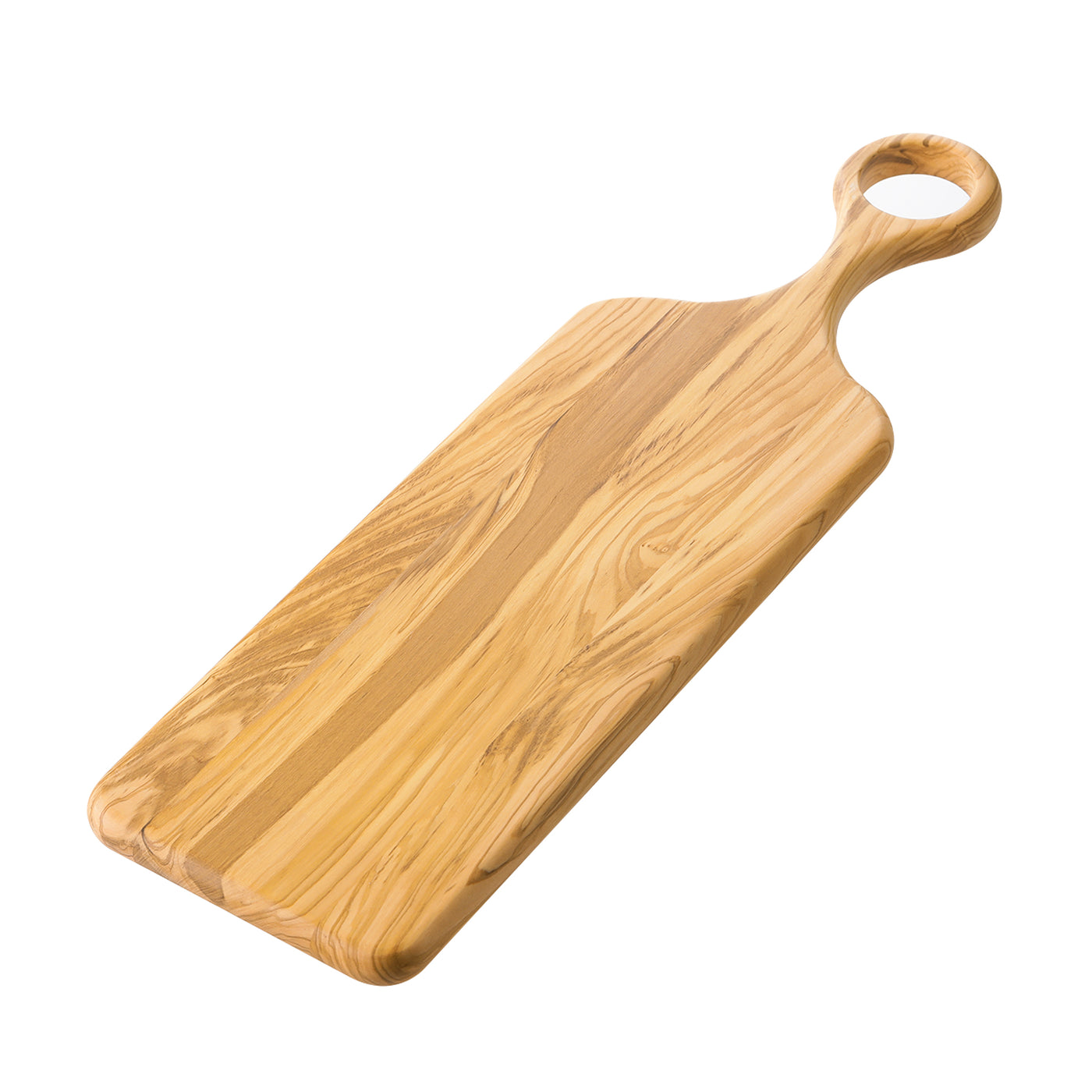 Wagner Round Wood Serving/Cutting Board with Long Handle