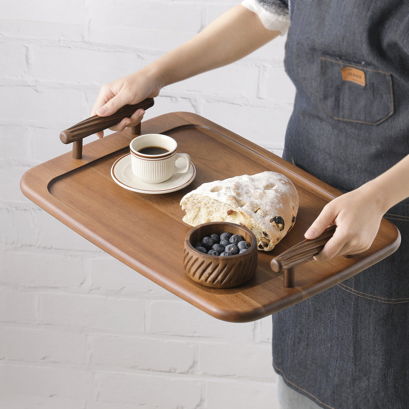 Spiral Serving Trays with Handles