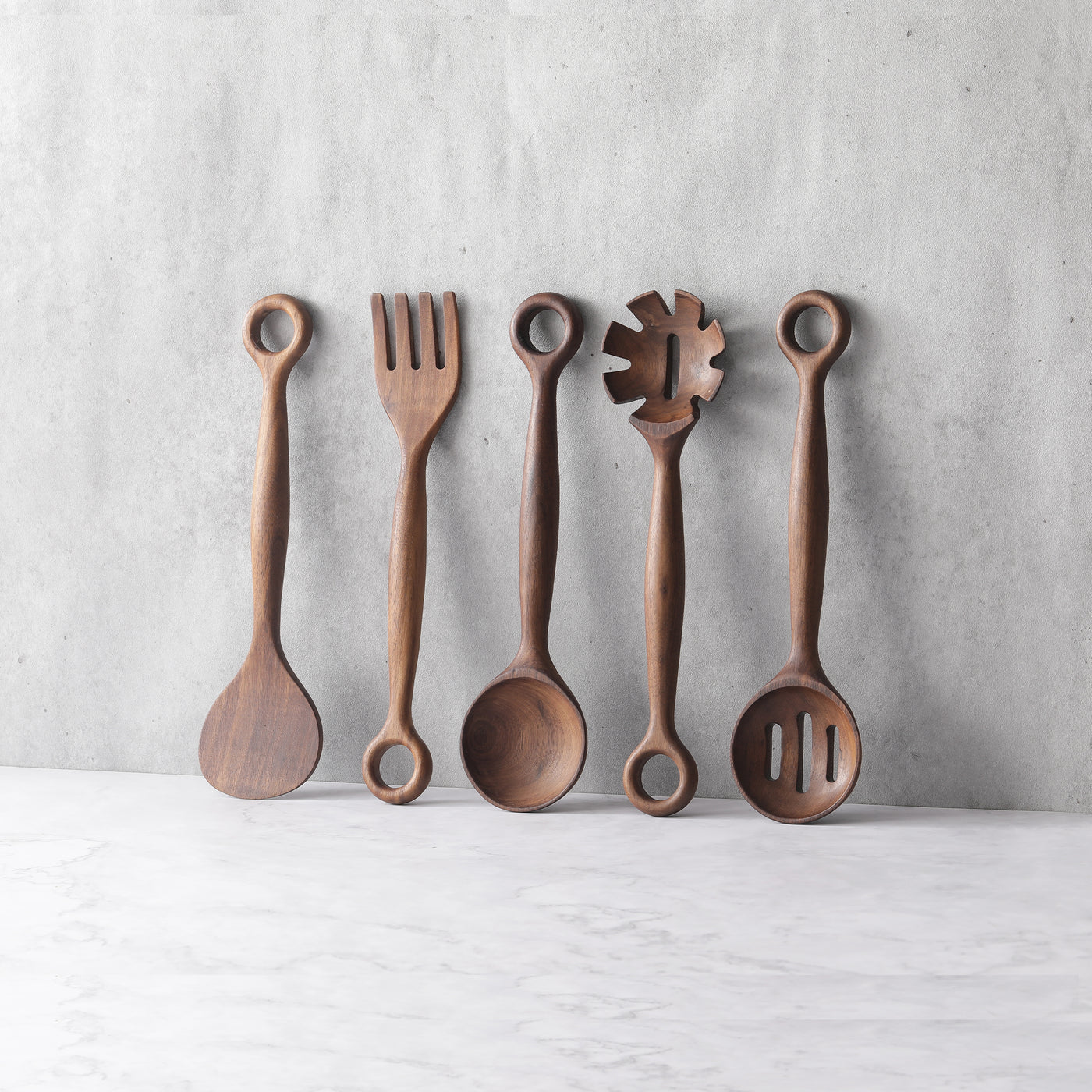 Ring Handle Slotted Spoons