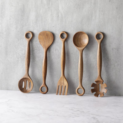 Ring Handle Slotted Spoons