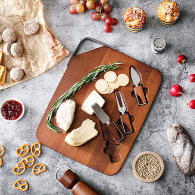 Metal Handle Cheese Board