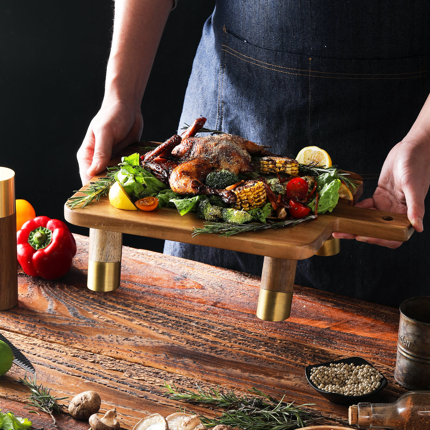 Brass Sabot Serving Board