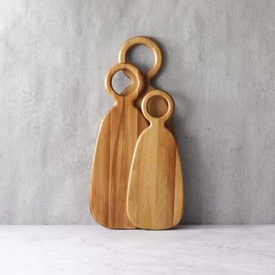 Ring Handle Oval Serving Board