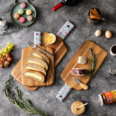 Blossoms Serving Board with  Handle