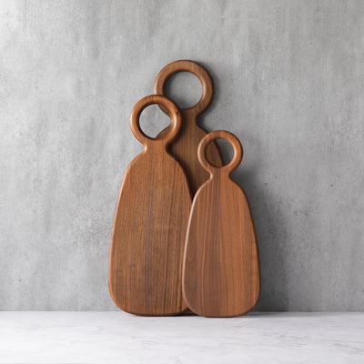 Ring Handle Oval Serving Board