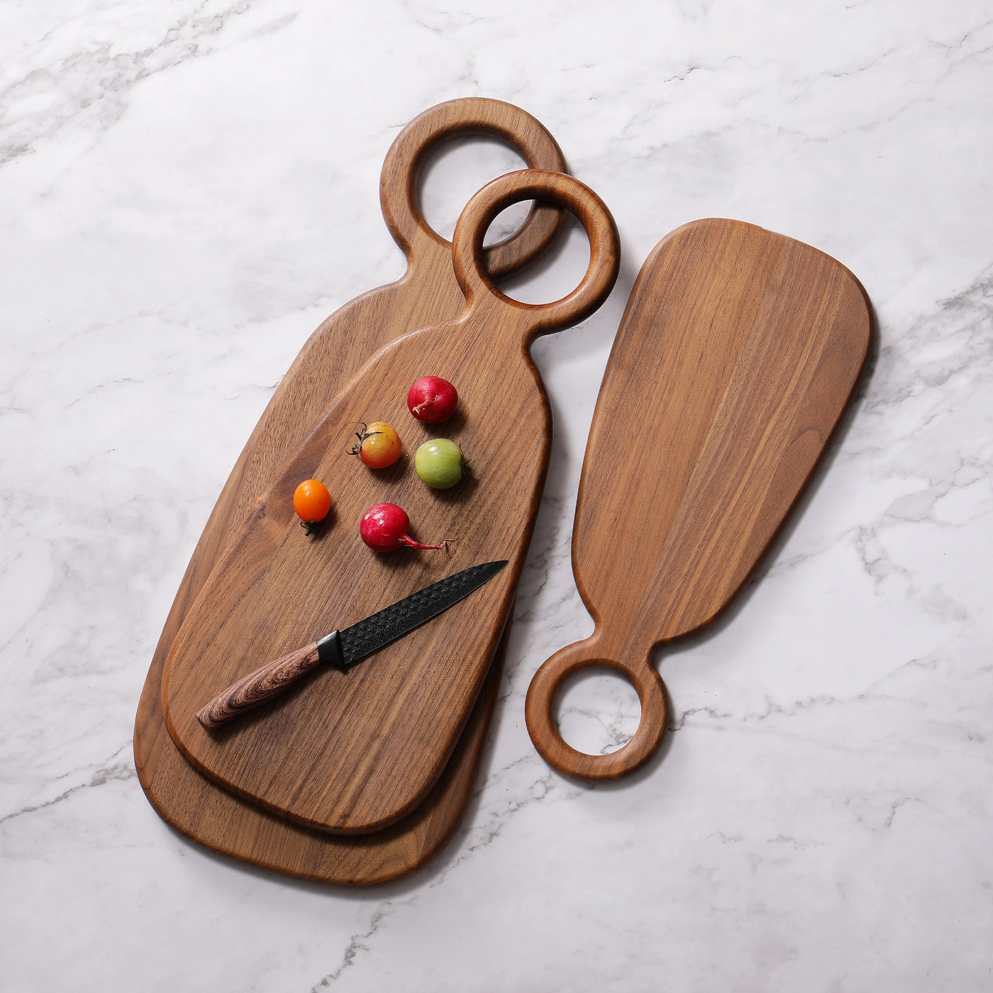 Ring Handle Oval Serving Board