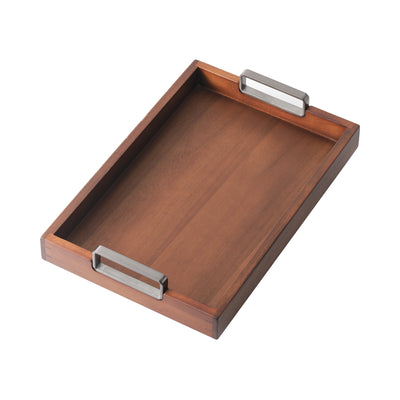 Metal Handle Serving Tray with Handles 2