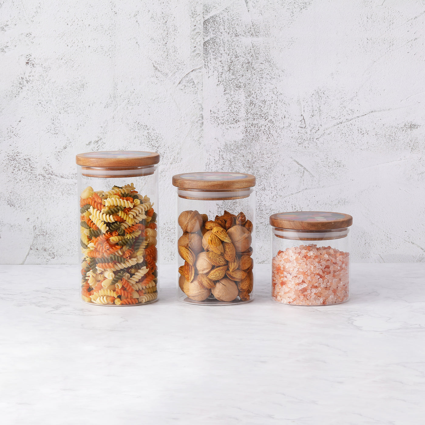 Musa Glass Storage Jars with Airtight Lids – DOFIRA