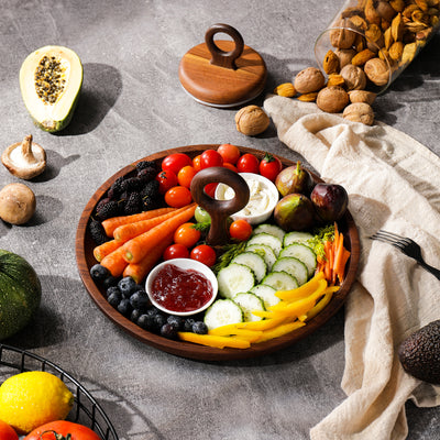 Ring Handle Snacks Plate