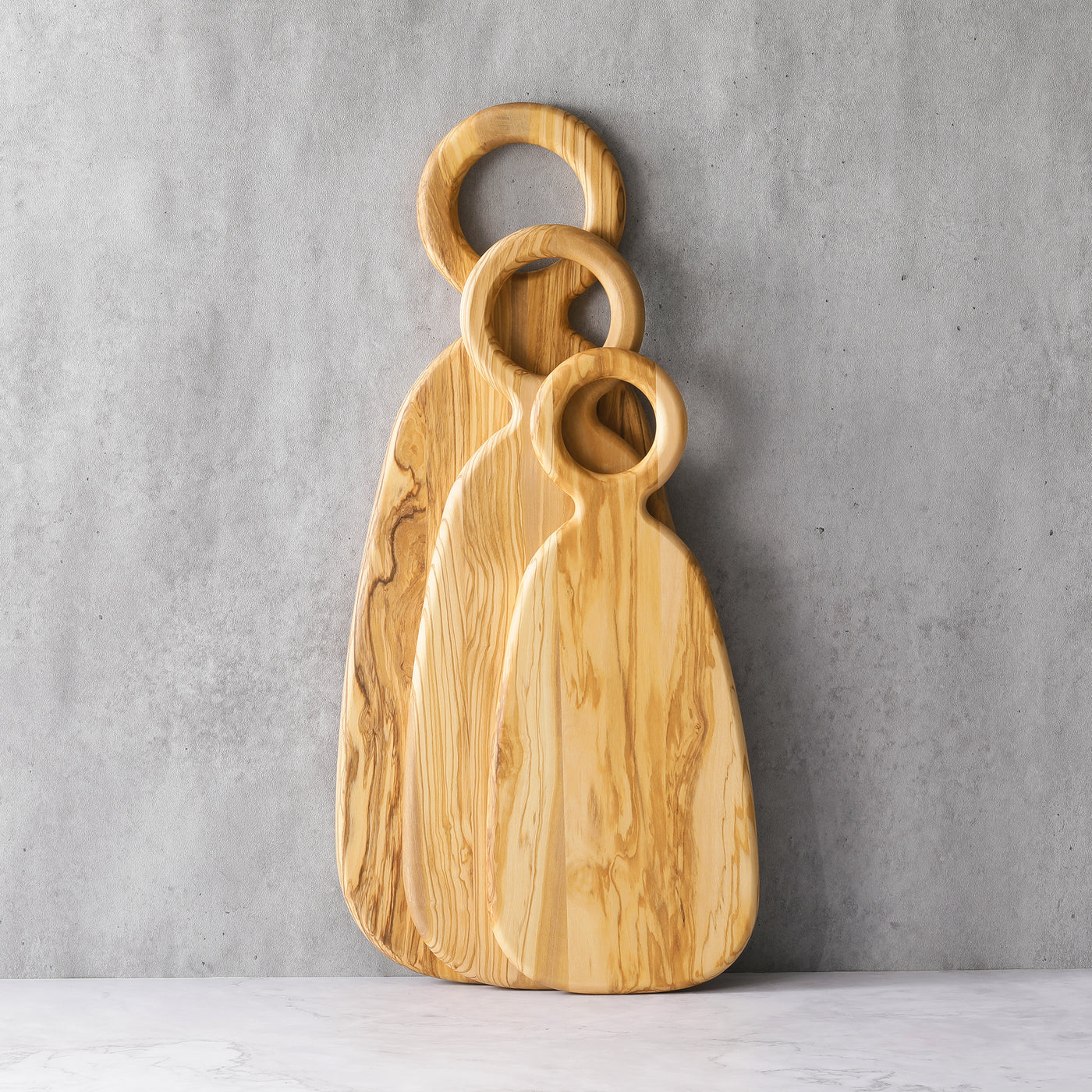 Ring Handle Oval Serving Board