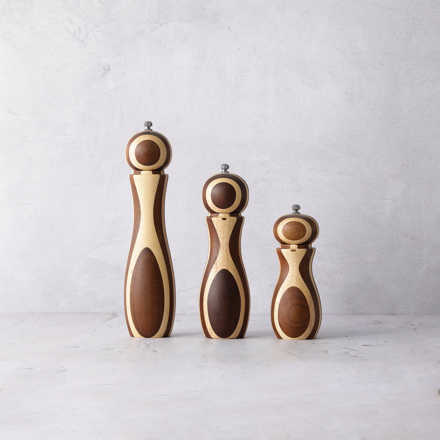 Checkerboard Pepper Mills