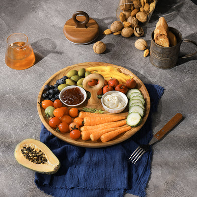 Ring Handle Snacks Plate