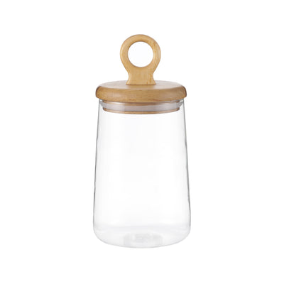 Ring Handle Glass Storage Jars with Airtight Lids