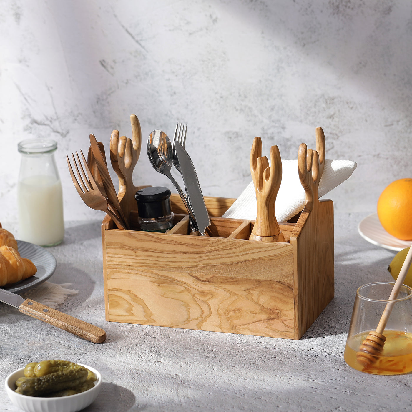 Forest Stag Kitchen Tableware Storage Box