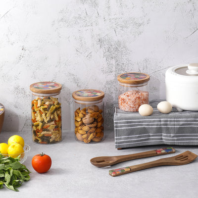 Musa Glass Storage Jars with Airtight Lids