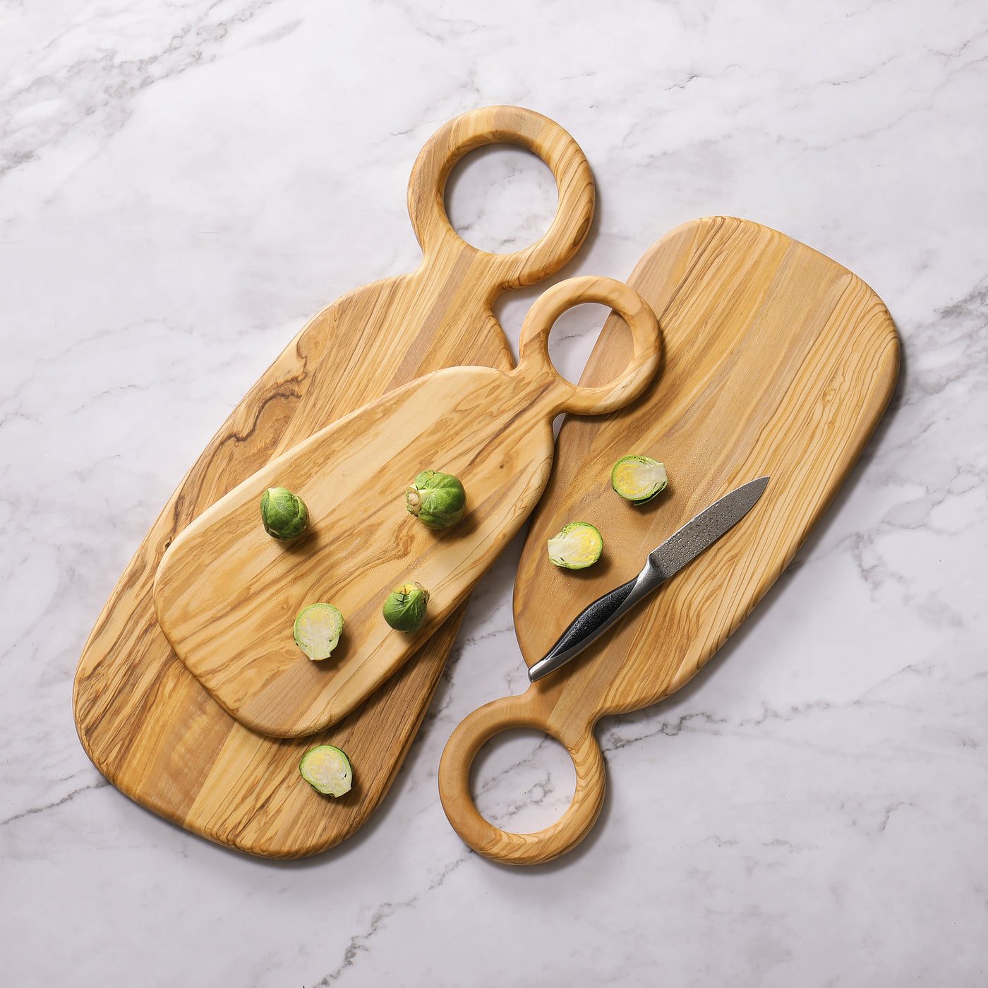 Ring Handle Oval Serving Board