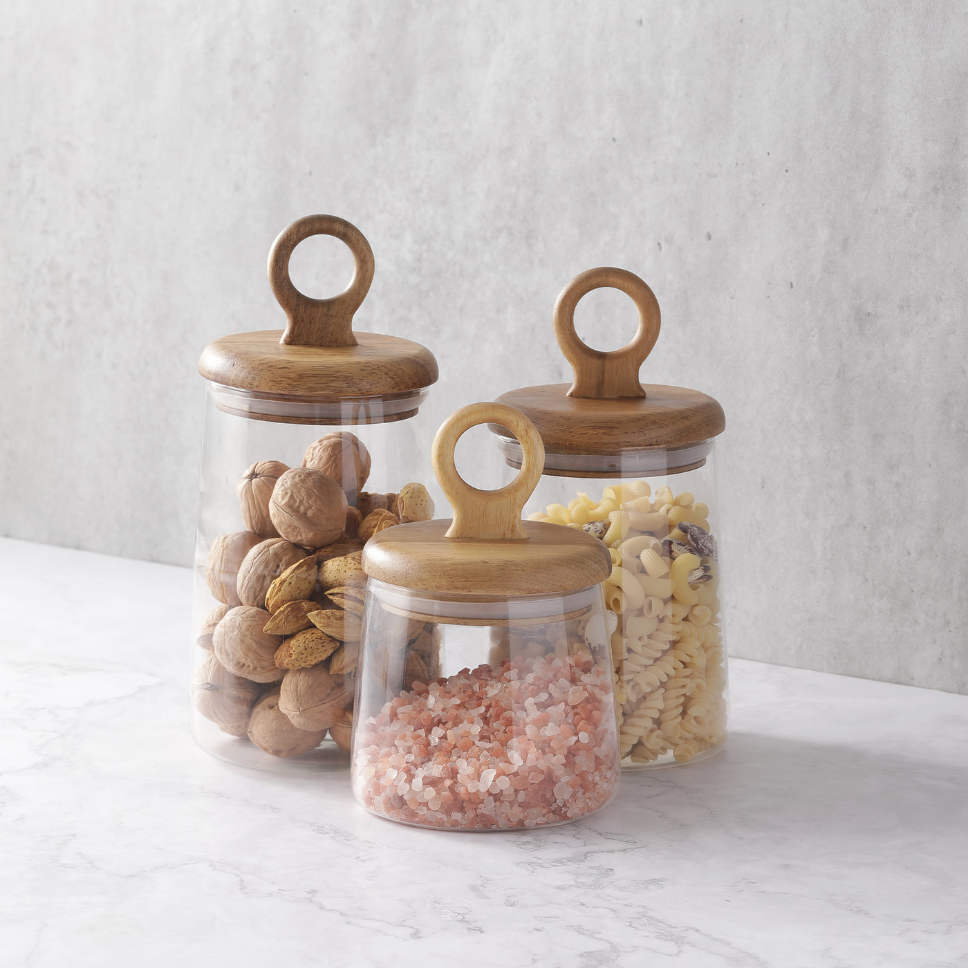 Musa Glass Storage Jars with Airtight Lids – DOFIRA