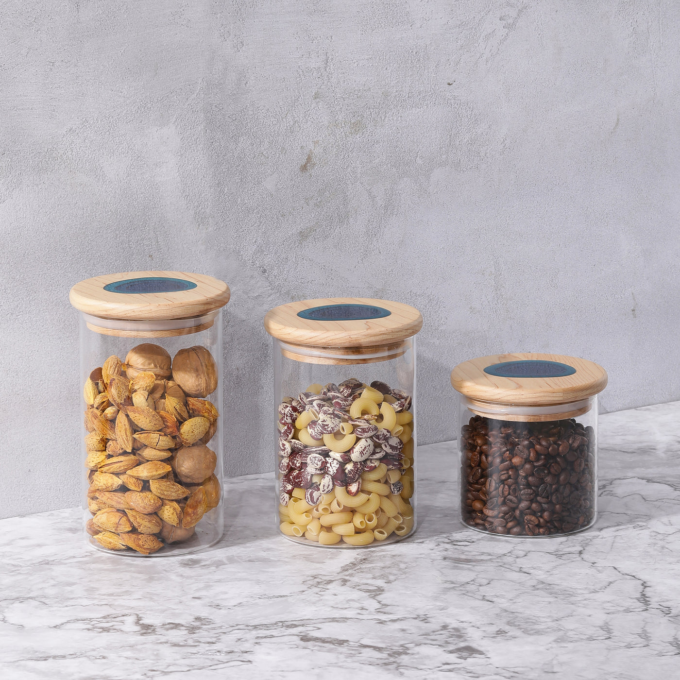 Moraine Lake Glass Storage Jars