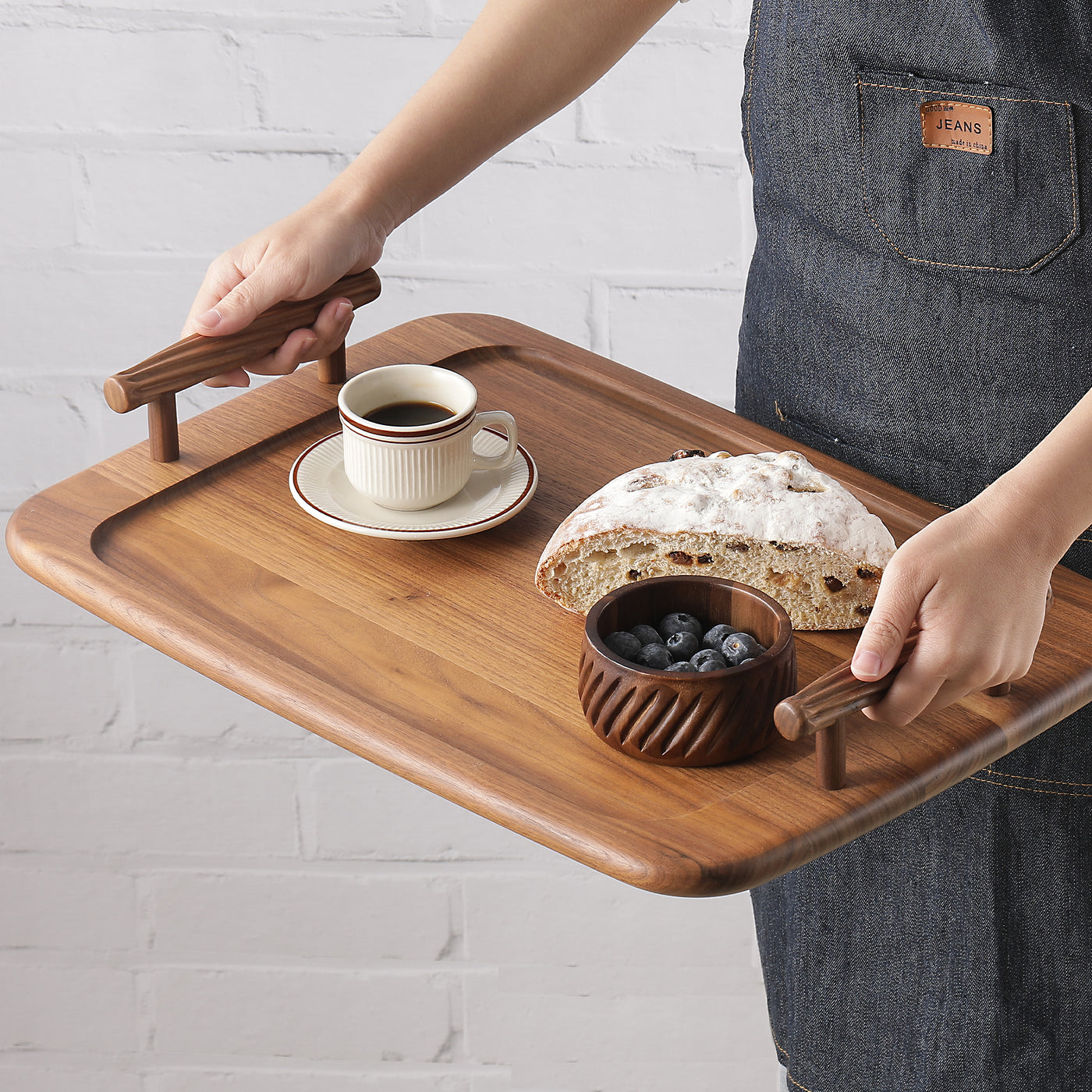 Spiral Serving Trays with Handles