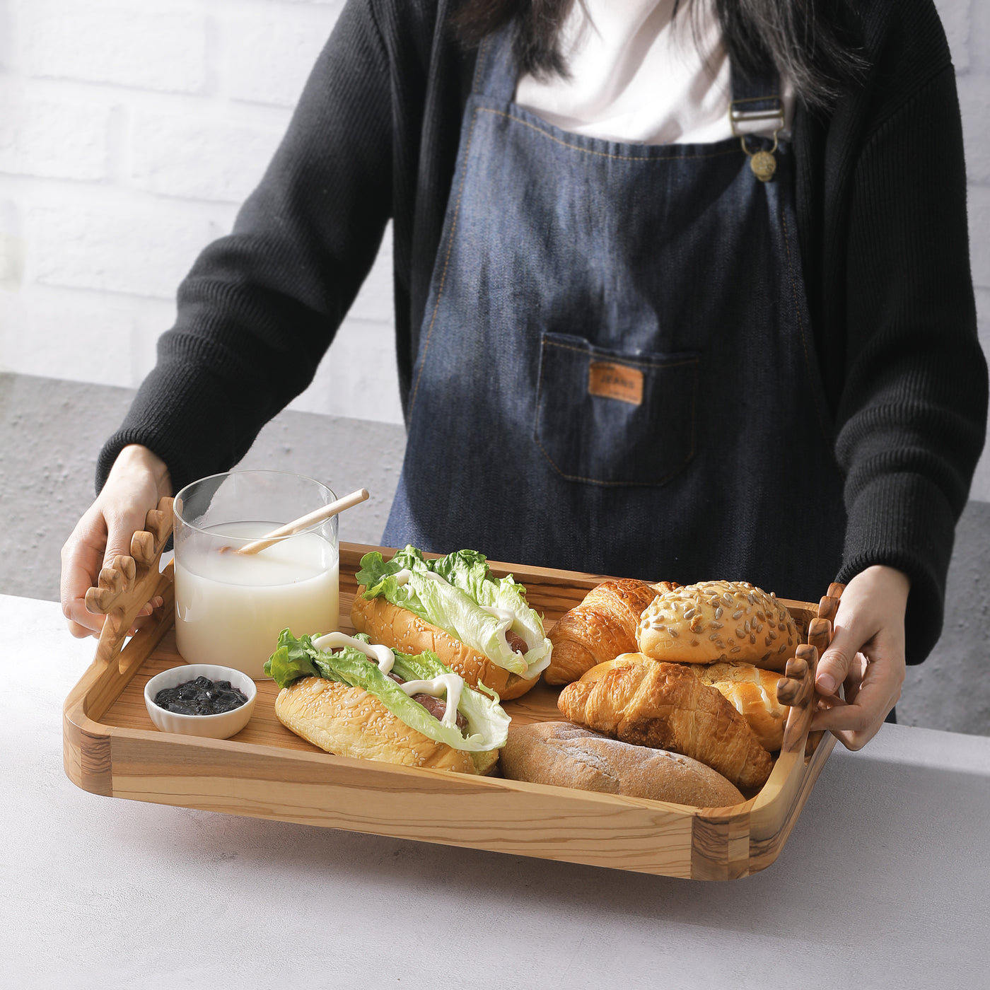 Forest Stag Serving Trays with Handles