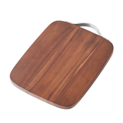 Metal Handle Round Cutting Board with  Handles