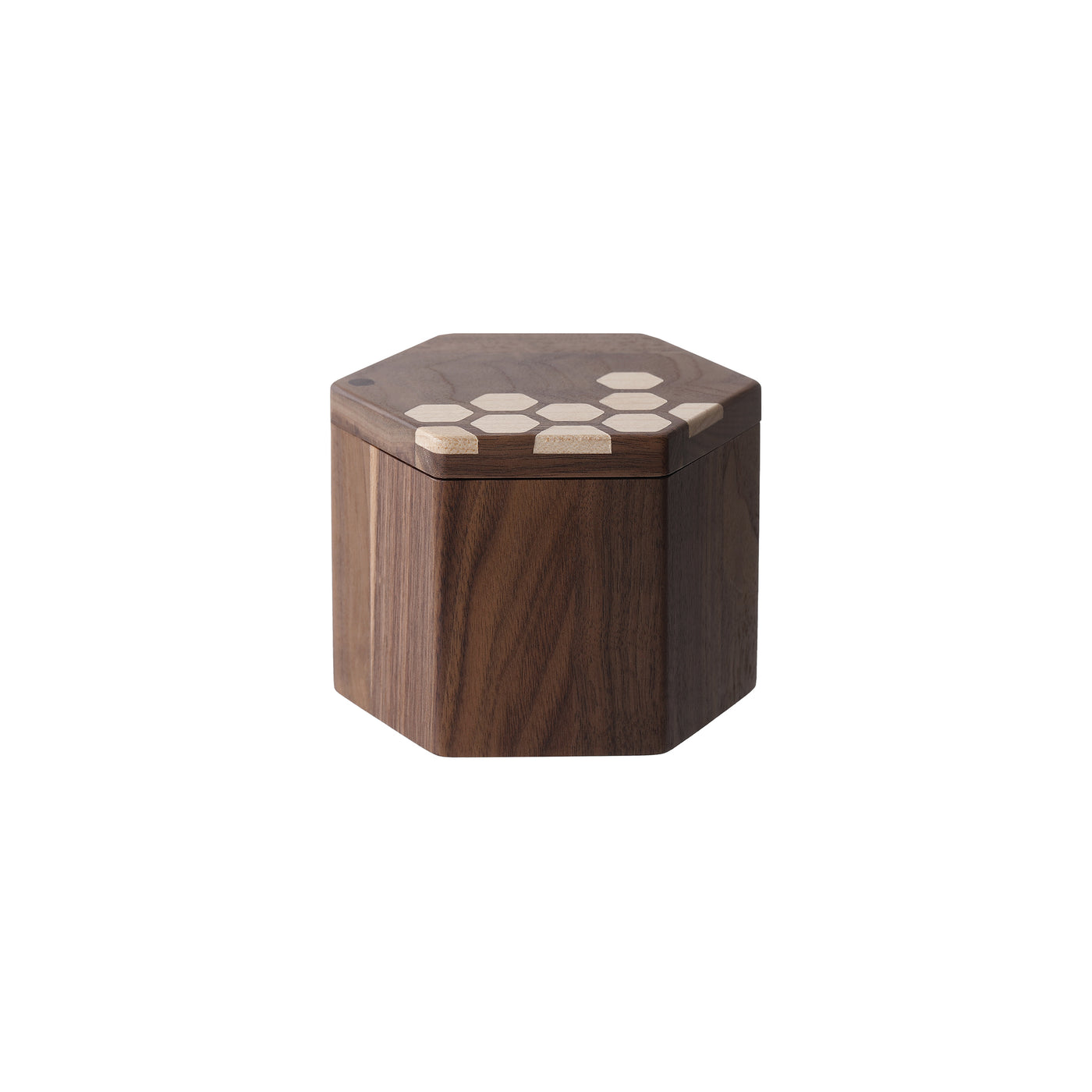 Hex Stars Salt or Spice Box with Swivel Cover