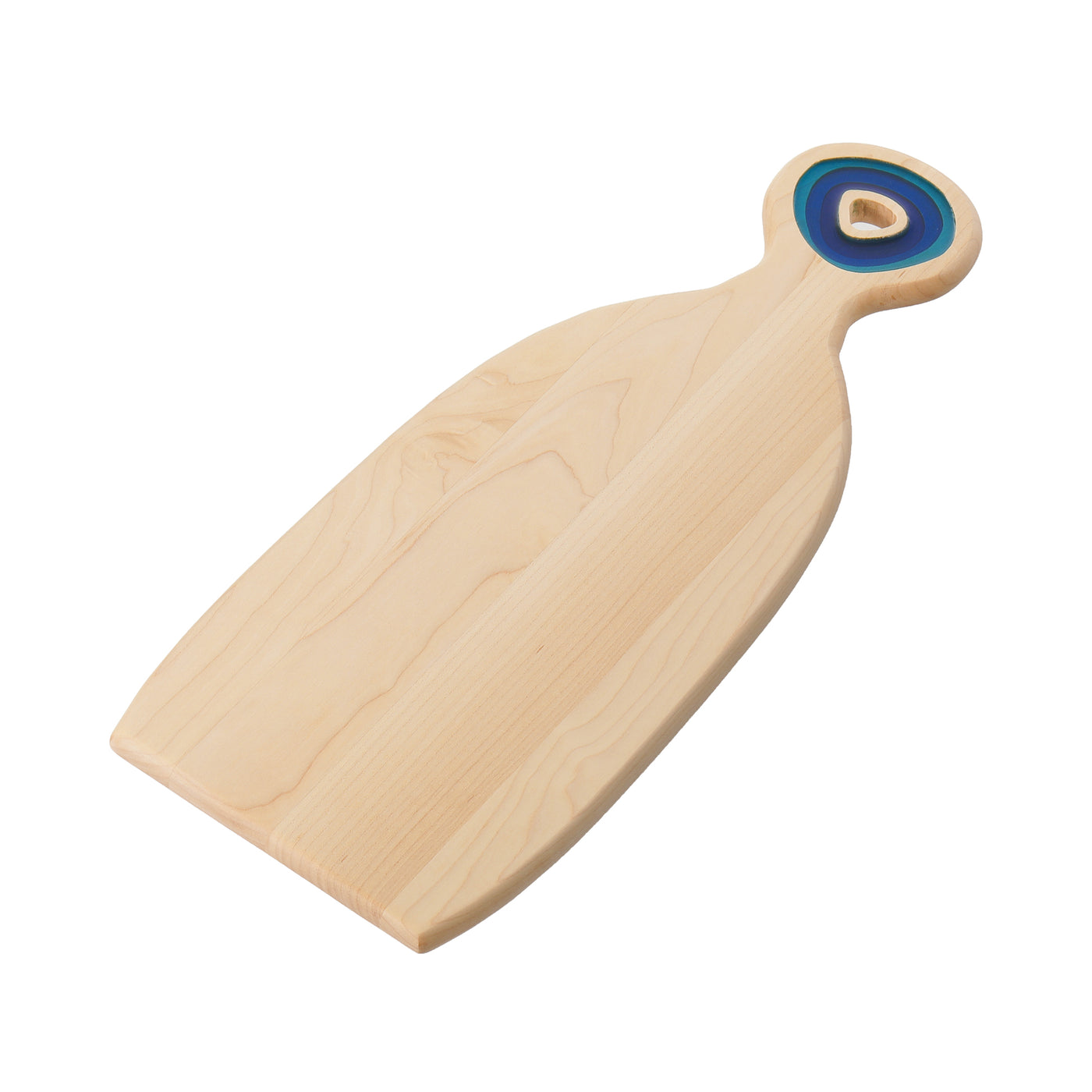 Moraine Lake Serving Board with Colored Handle