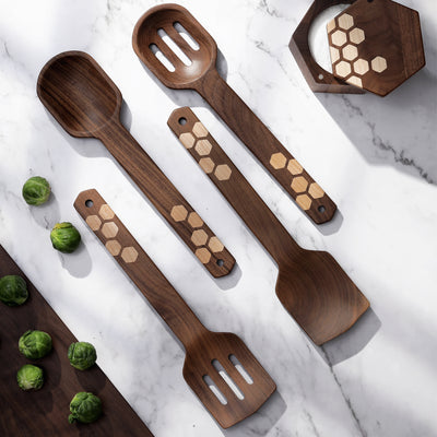 Hex Stars Slotted Spoons & Spoon Sets