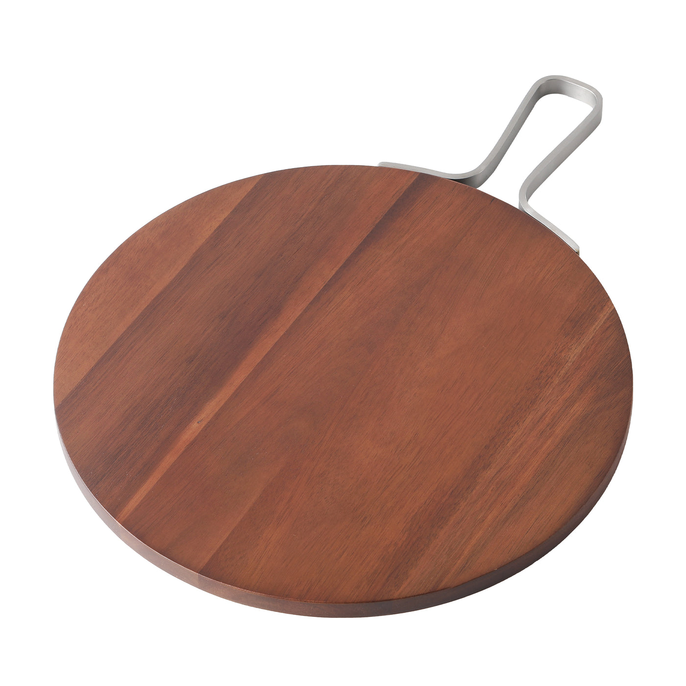 Metal Handle Round Cutting Board with Handles