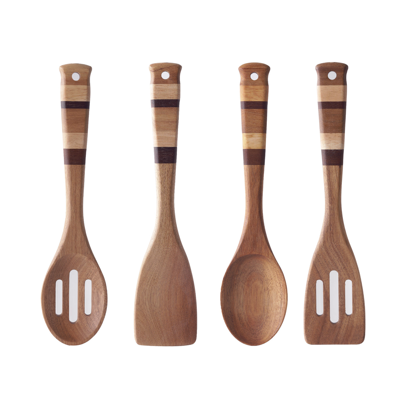 Checkerboard Slotted Spoons