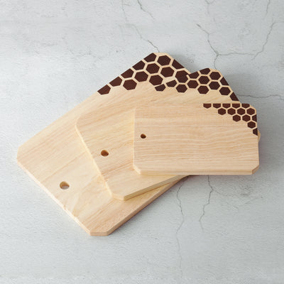 Hex Stars Cutting Board with Handle Hook