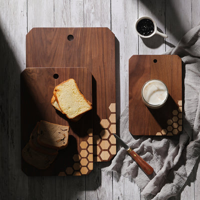 Hex Stars Cutting Board with Handle Hook