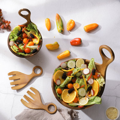 Ring Handle Salad Hands
