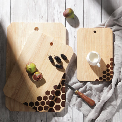 Hex Stars Cutting Board with Handle Hook