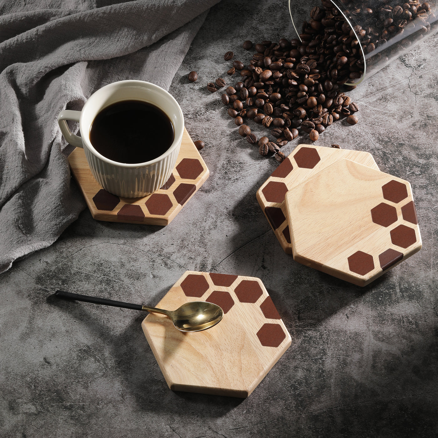 Hex Stars Coasters