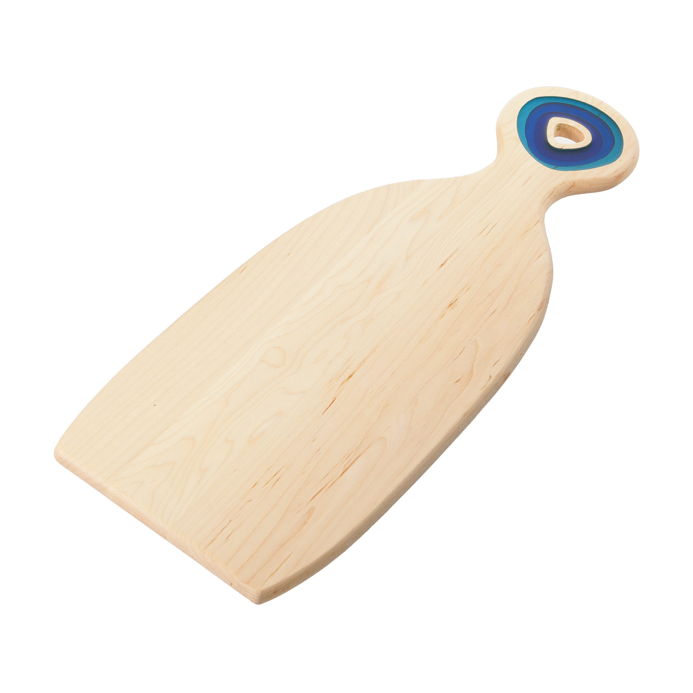 Moraine Lake Serving Board with Colored Handle