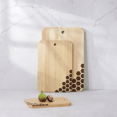 Hex Stars Cutting Board with Handle Hook