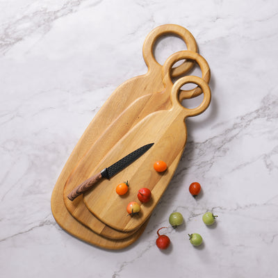 Ring Handle Oval Serving Board